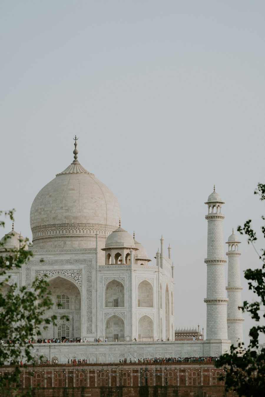 Taj Mahal in morning haze, Agra