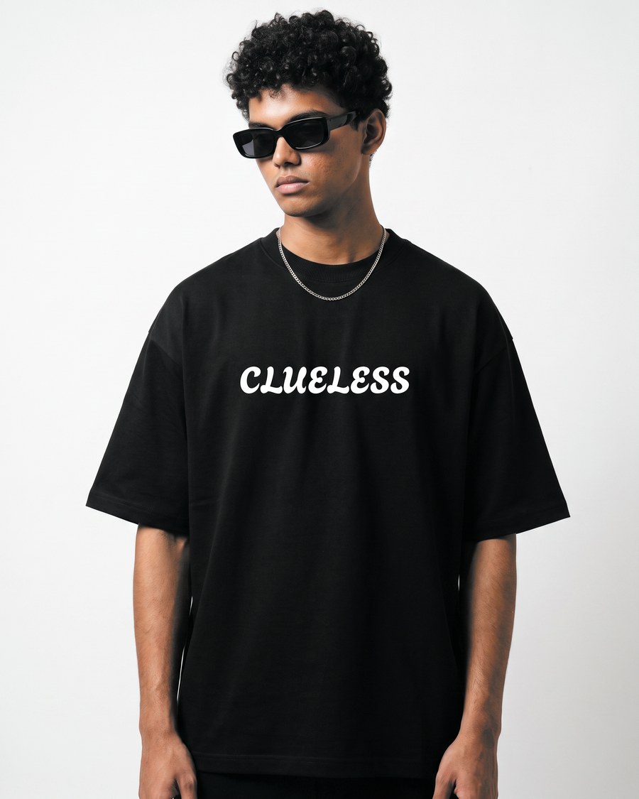 Athens Greece oversized tee in black, worn by two models, view 2