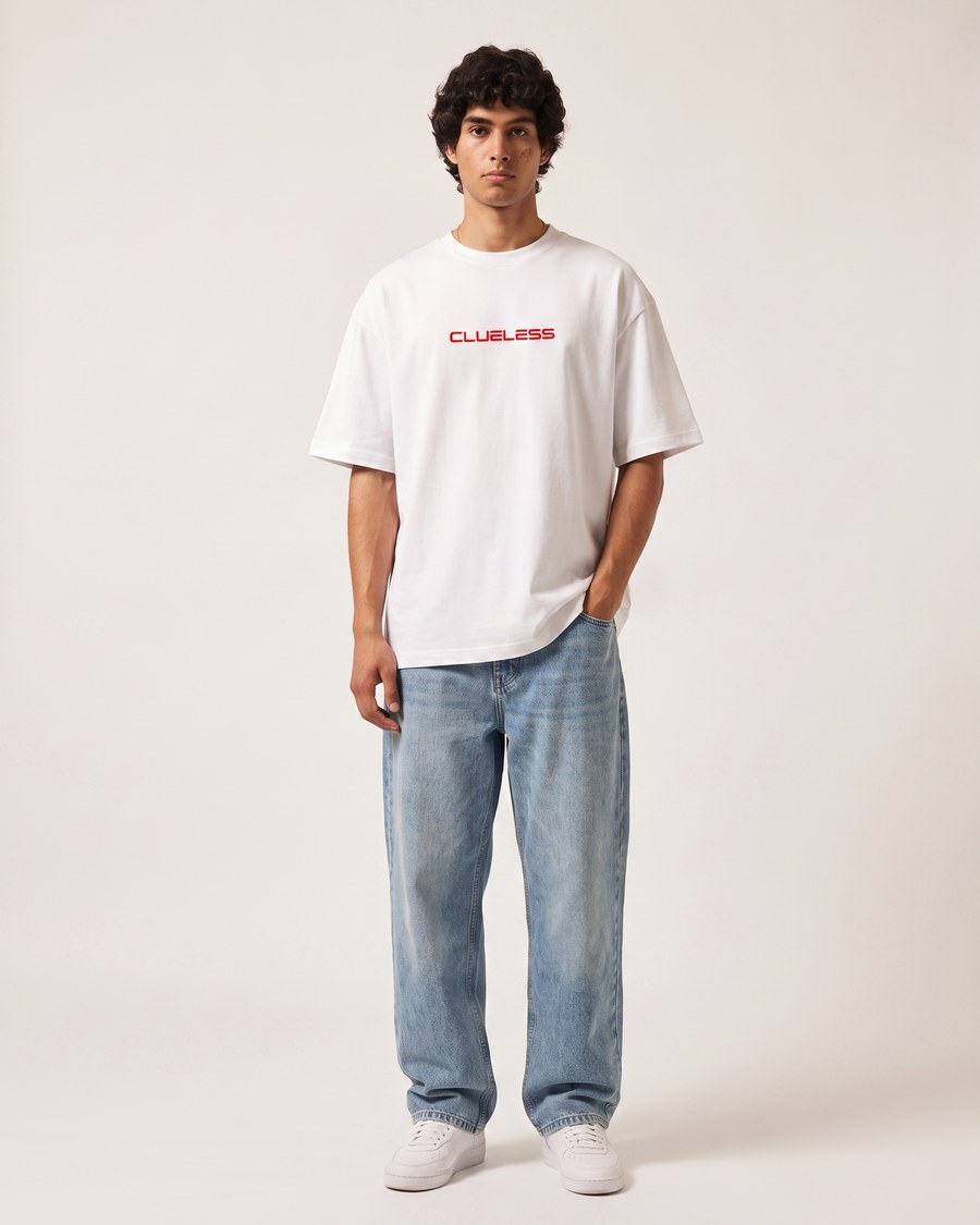 GT3 Stuttgart oversized tee in white, Porsche 911 back print, view 3