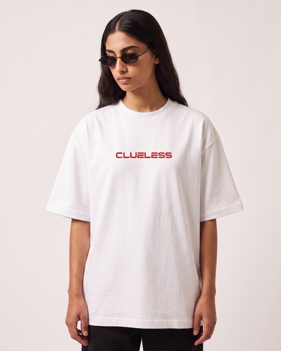GT3 Stuttgart oversized tee in white, Porsche 911 back print, view 6