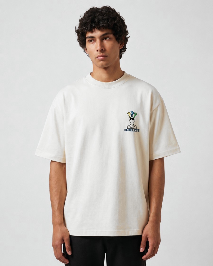 Miami Coastline oversized tee in white, Surfside Beach back print, view 2