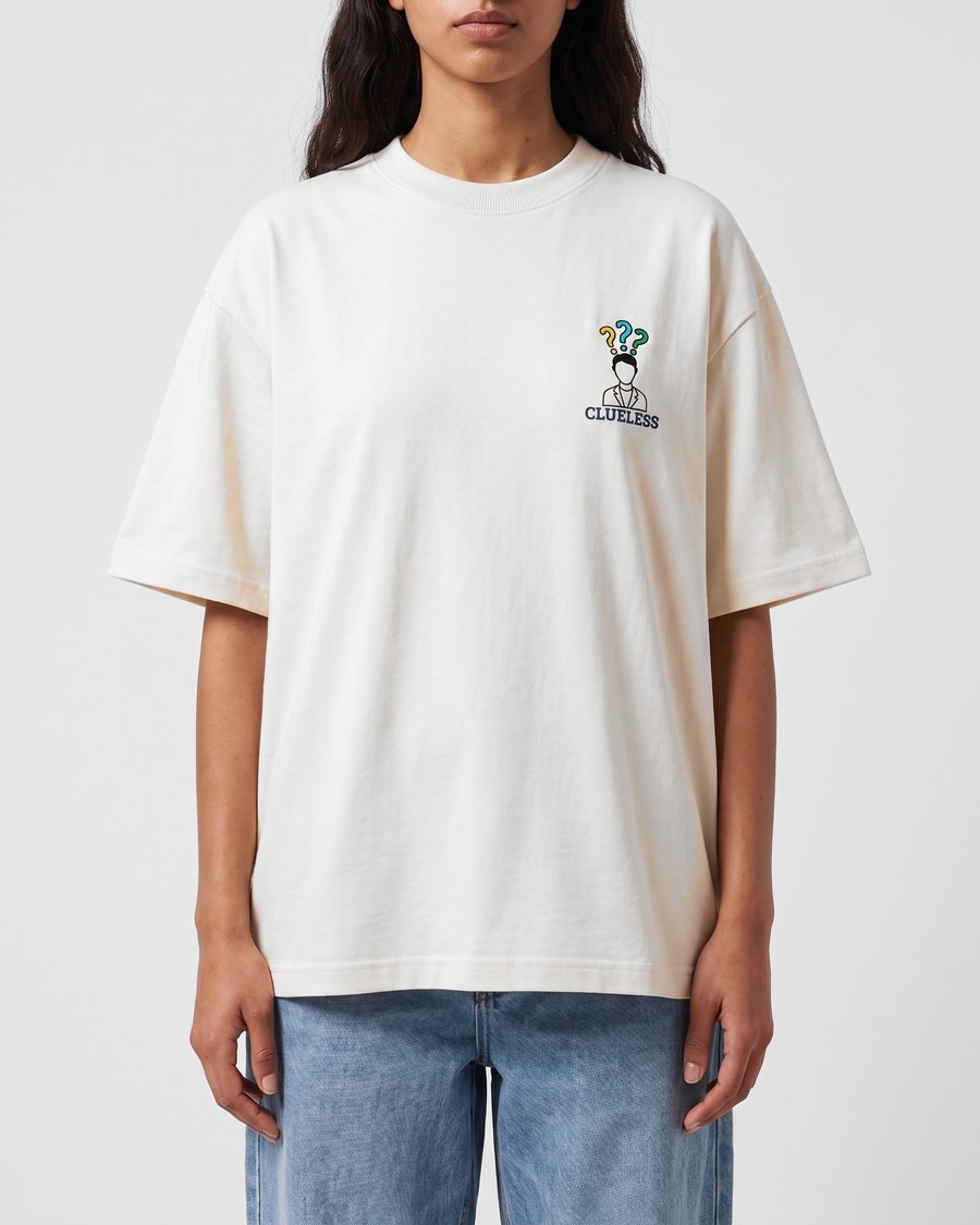 Miami Coastline oversized tee in white, Surfside Beach back print, view 5