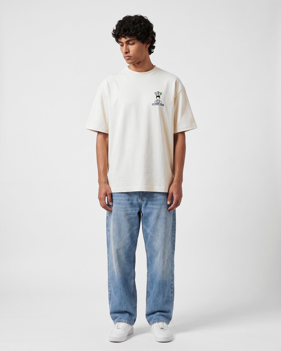 Paris Patisserie oversized tee in white, Paris back print, view 6
