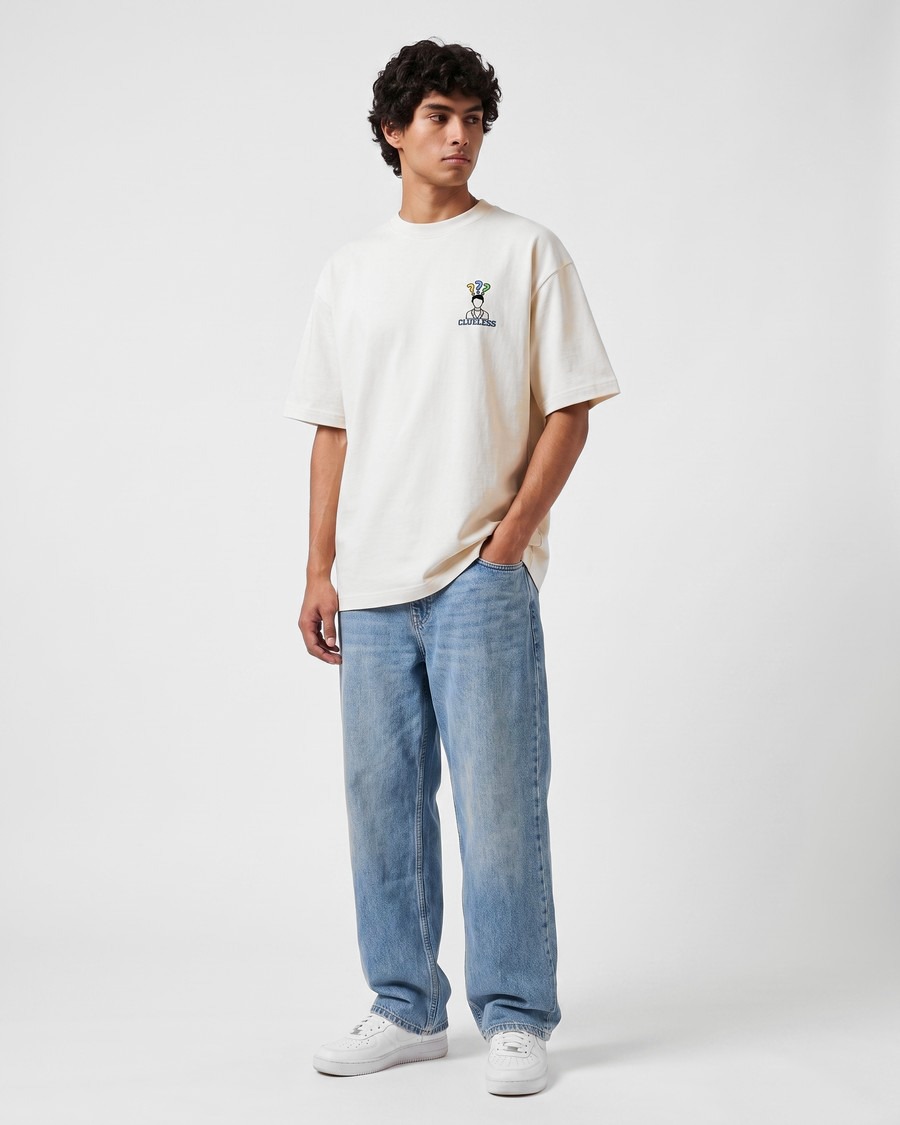 Paris Patisserie oversized tee in white, Paris back print, view 7