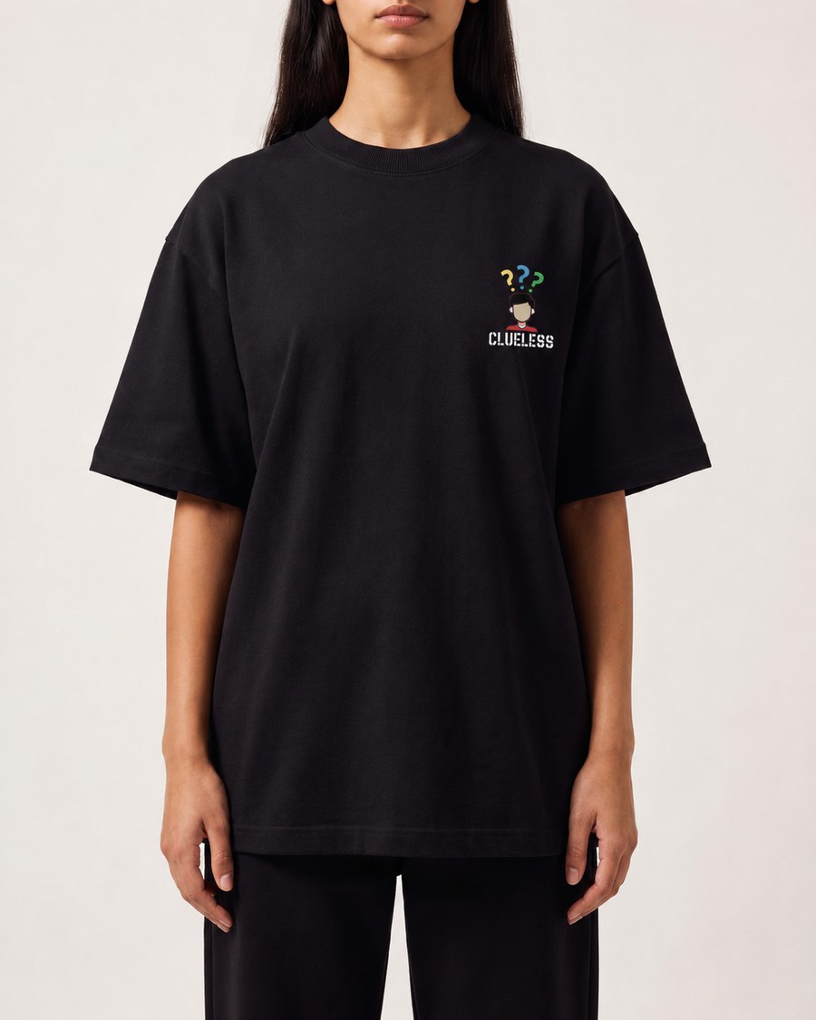 United Kingdom Streetcore tee in black, Fallen back print, view 1