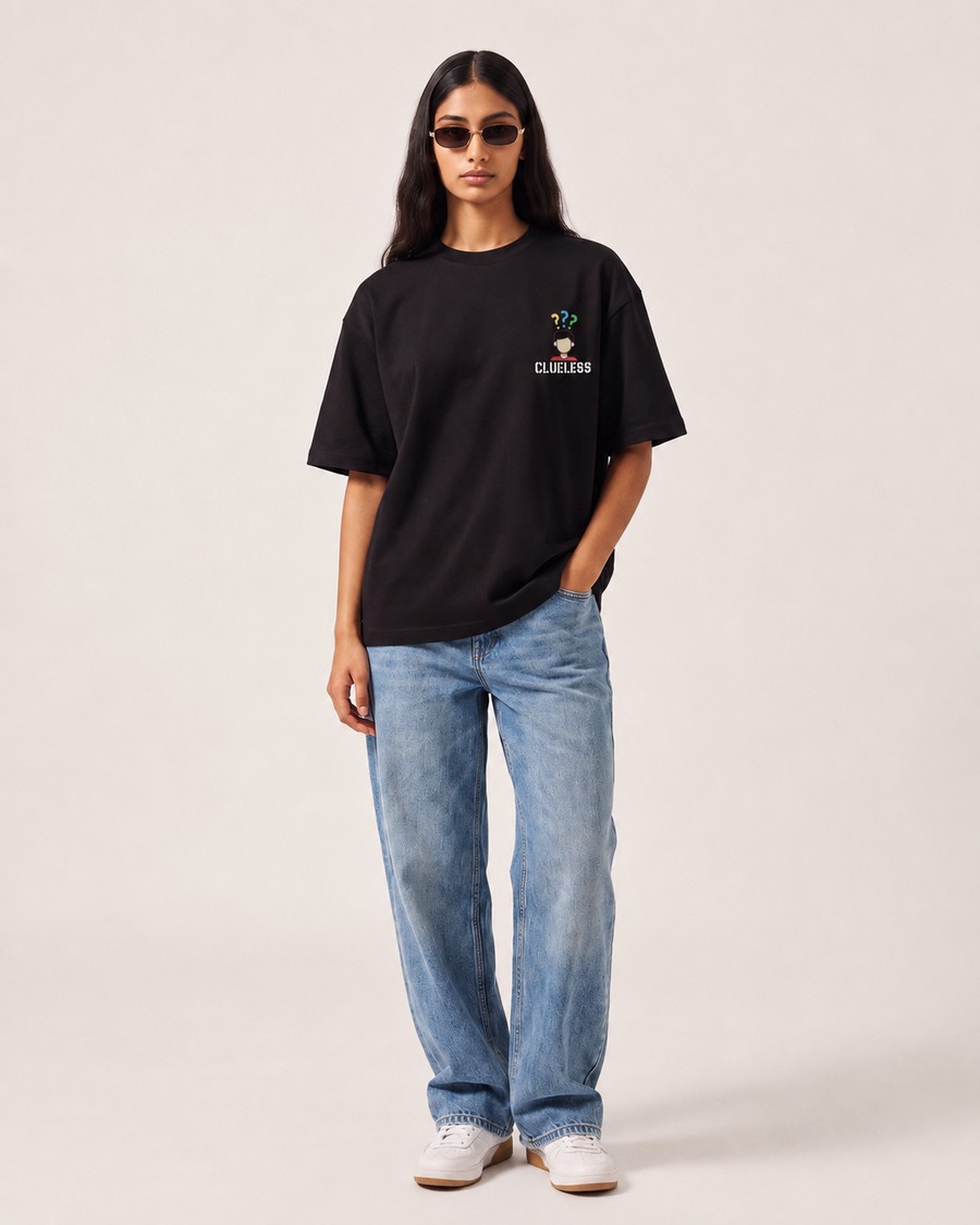 United Kingdom Streetcore tee in black, Fallen back print, view 3